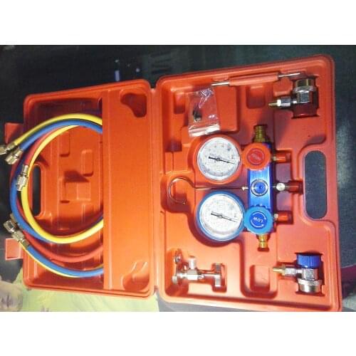R134A HVAC A/C Refrigeration Kit AC Manifold Gauge Set Auto Service Kit Car Air Conditioning Repair Fluorine Filling Tool