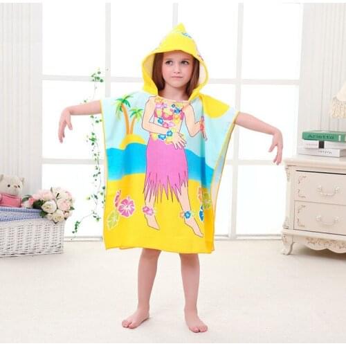 Toddler Girls Clothing Towel Sleepwear Cartoon Printing Baby Boys Bathrobe Comfortable Soft Children Cloak Summer Kids Bath Robe