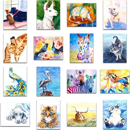 Full Square Diamond Painting Animal Dog and Cat 5d Diamond Embroidery Sale Diamond Picture of Rhinestones Home Decor Gift
