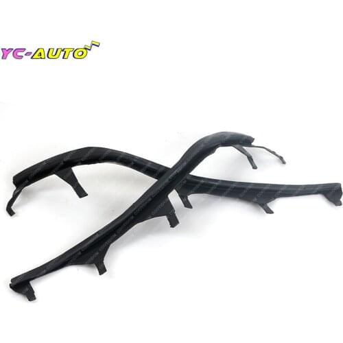 Car Front Upper Headlight Cover Strips For BMW E46 325i 2002-2005 Trims Headlight Sealing Strip Gasket 63126921859 63126921860
