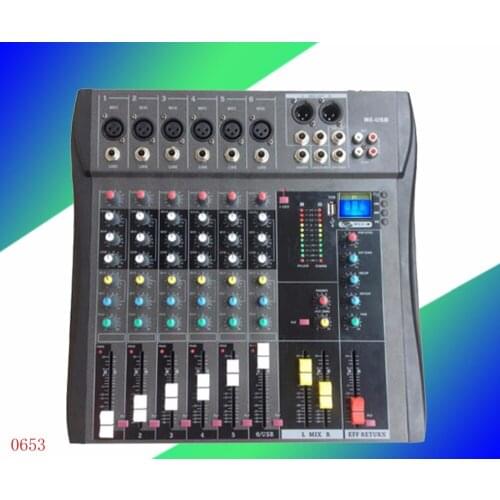 Professional USB color display, mixer, 4/6/8 Road, stage performance effects