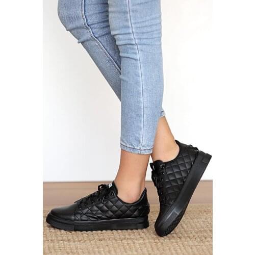 Pink Potin Women Snekars 001-666-21SiyahSiyah