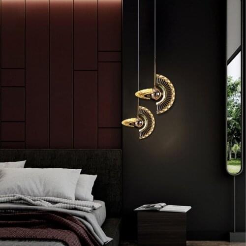 Modern Minimalist Art Led Bedroom Pendant Lights Bedside Lamp Lustre Living Room Bar Decor Indoor Lighting Hanging Light Fixture