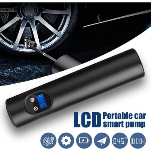 Smart Air Pump Inflator LED Light Wireless 150psi Portable Cordless Portable Compressor Tire Inflator Multi-Purpose
