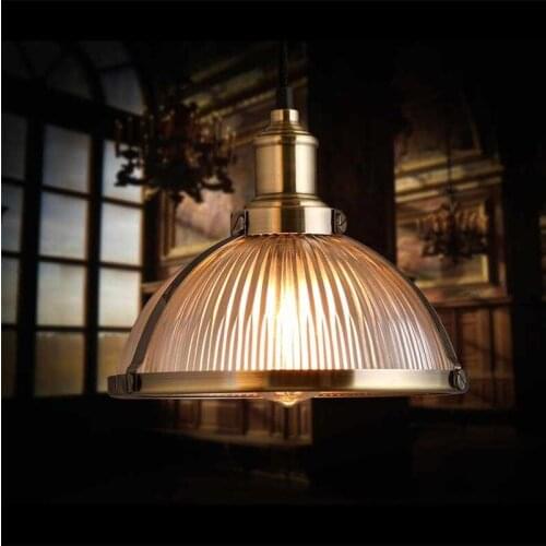Etro Vintage Pendant Lights Clear Glass Lamshade Loft Pendant Lamps E27 220V For Dinning Room Home Bar Decoration Lighting