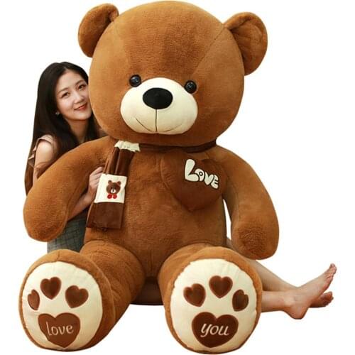 High Quality Teddy Bear Cover UnStuffed Animals not Filled Large Bear Skin Plush Toys Pillow case for Kids Lovers Birthday