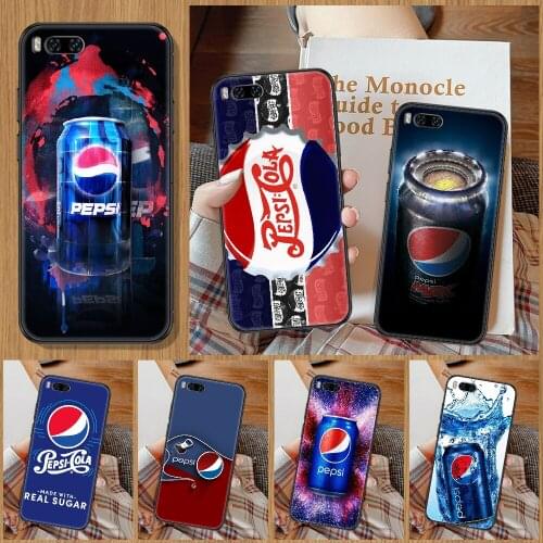 Funny Pepsis Cola Phone Case For Xiaomi Mi Note 8 9 10 11 9T 10T A3 Lite Pro Ultra black soft waterproof 3D cell cover fashion