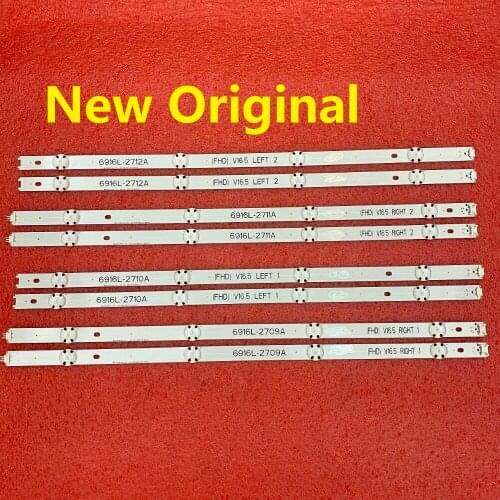 10set=80 PCS LED backlight strip for LG 49UH603V 49UH620V 49UH610V 6916L-2705A 2706A 2707A 2708A 6916L-2709A 2710A 2711A 2712A