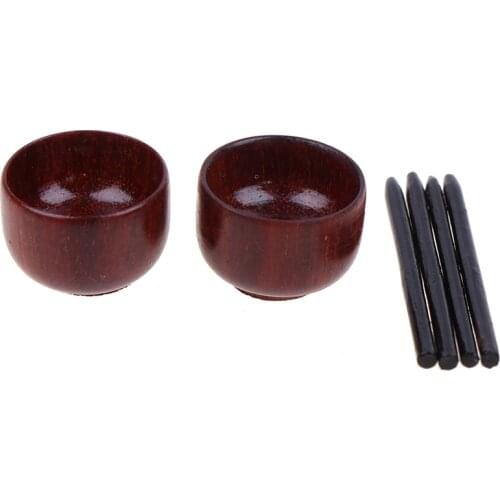 2pcs/set 1/12 Scale Miniature Dollhouse Chinese Dish Bowl Chopsticks Tableware Set Pretend Play Kitchen Toys