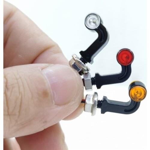 2pcs Ultra Bright LED Side Light Outline Light Marker Lamp for 1/14 Tamiya Scania 56360 Man RC Truck Tractor Accessories