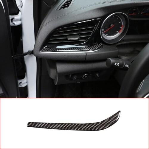 Car Interior Carbon Fiber Main Driver Air Conditioning Air Outlet Cover Trim Accessories For Buick Regal 2017-2020