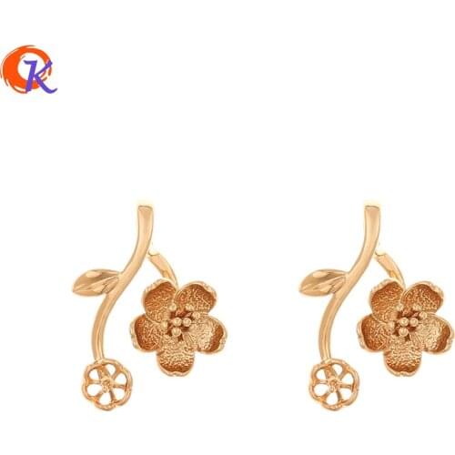 Cordial Design 50Pcs 17*24MM Jewelry Accessories/DIY Making/Charms/Hand Made/Copper/Flower Shape/Earring Findings/Pendant