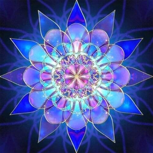 XUEQIXIAOZU 5D Diy "Mandala Flower" Diamond Painting Square/Round Diamond Embroidery Crafts Rhinestone Inlaid Decoration Gift