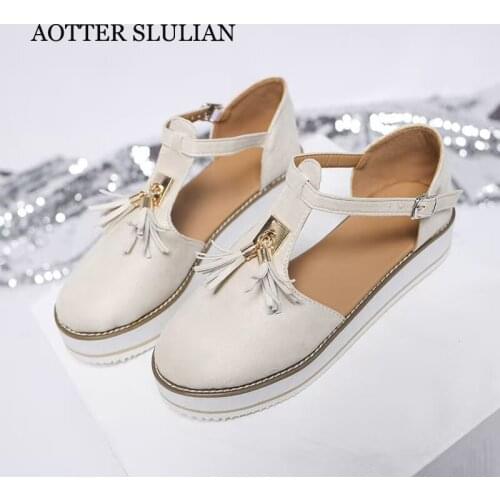 Женские туфли с ремешком AOTTER SLULIAN China At AliExpress