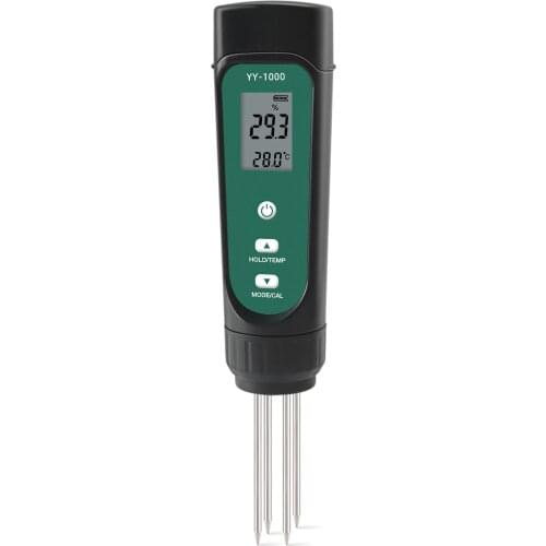 3-In-1 Digital Soil Tester LED Screen Soil EC / Humidity / Temperature Meter Plant Moisture Meter Hygrometer Household Gardening