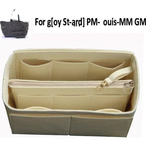 For g[oy St-ard] PM-Louis-MM GM Customized 3MM Felt Handbag Organizer Bag In Bag Wool Wallet insert Tote Organizer Insert Diape