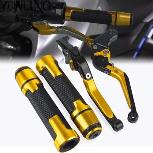 For Honda CRF1000L Africa Twin 2015 2016 2017 2018 2019 Motorcycle CNC Accessories Brake Clutch Levers Handlebar Hand Grips ends