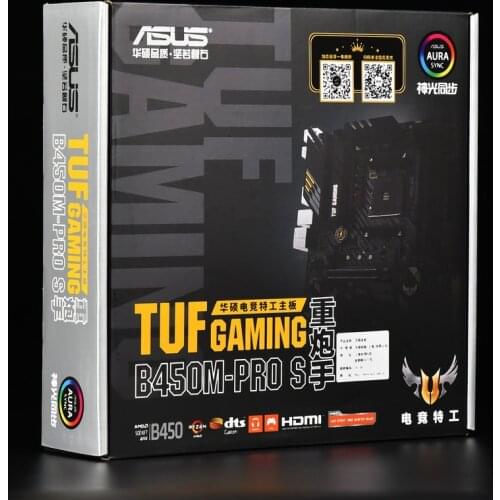 Asus TUF B450M-PLUS GAMING Motherboard DDR4 M.2 AMD Ryzen Desktop B450 AM4
