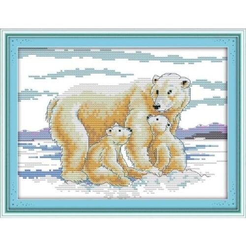 Maternal love (2) cross stitch kit cartoon 11ct count canvas stitches embroidery DIY handmade needlework plus