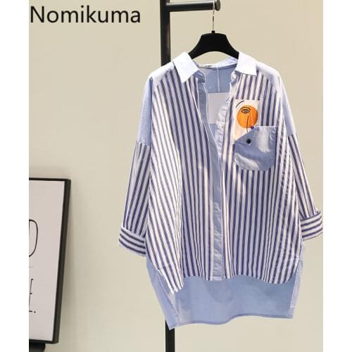 Синие блузки Nomikuma China At AliExpress