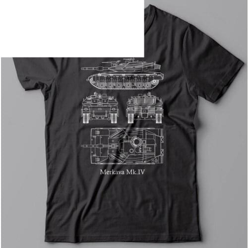 2019 New Print T Shirt Mens Short Sleeve Hot Battle Tank Merkava Mk-Iv - T-Shirt, Military Israel Army, World of Tanks T Shirts