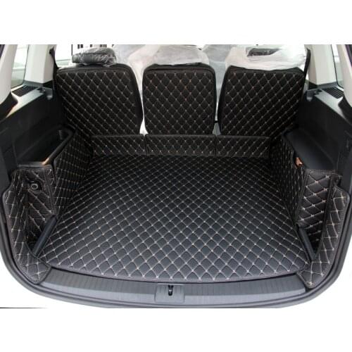 Newly! Special trunk mats for Volkswagen Touran 5 seats 2018-2015 durable cargo liner boot carpets for Touran 2017,Free shipping