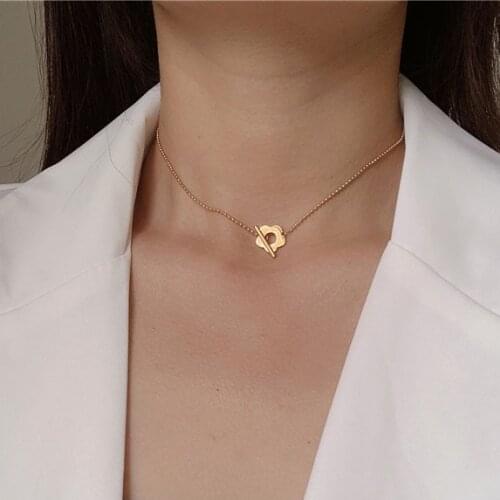 New Trend Mini Beads Chain Flower Gold Chain Necklace For Women Fashion Charms Neck Jewelry Party Gift