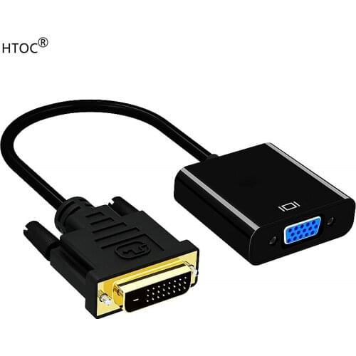 DVI to VGA Adapter Converter, Male to Female DVI-D 24+1 to VGA Video Adapter Supports 1080P for PC DVD Monitor HDTV and More