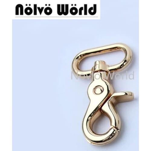 Nolvo World 50pcs 4 colors 57*25mm 1 Inch trigger snap hook swivel clasp lobster claws swivel hook,powerful dog leash snap clasp