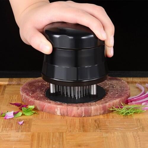 Professional Meat Tenderizer Needle With Stainless Steel Blades Kitchen Cooking Tools Tender Meat Hammer For Beef Steak