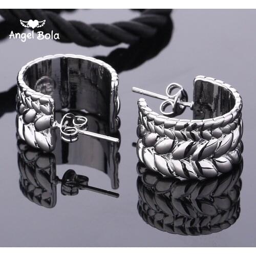 Earrings Round Tire Pattern Stud Earrings for Men Women Punk Gothic Buddha Earrings Female Male Er1227-5 Drop Shipping