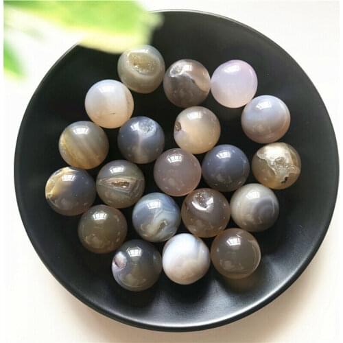 Natural Stone Crystal Ball Agate Geode Sphere Ball Open Crystal Clusters Decoration Gifts Natural Stones and Minerals