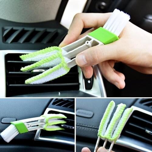 Car Air Conditioner Vent Brush Microfibre Car Grille Cleaner Auto Detailing Blinds Duster Brush Car-styling Auto Accessories