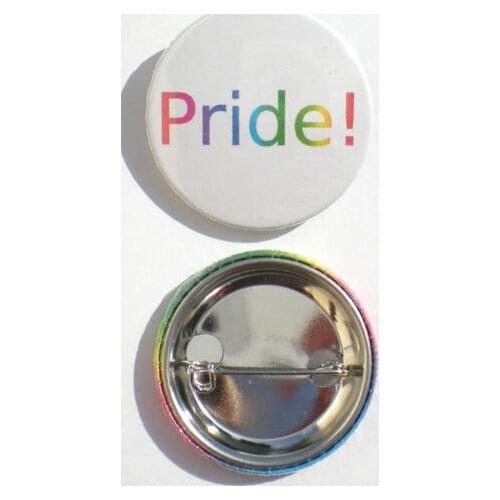 Badge Button Pins Rainbow Gay PRIDE low price custom pride metal lapel pin badges new round pin on badges