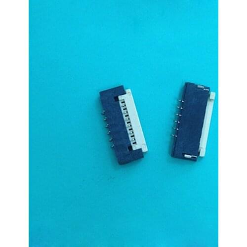 10pcs FPC Socket Connector 1.0 Pitch 4 5 6 7 8 pin Slim Cable Socket Computer Motherboard Cable Connector 1.5mm