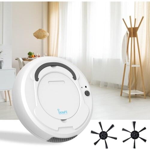 1800PA 3in1 Rechargeable Intelligent Sweeping Robot Sweep Suction Drag Machine Floor Mop Noiseless Sweeper Vacuum Cleaner