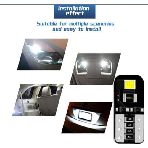 2/5 PCS NEW Car LED Width Light Indicator 2835 T10 Canbus Interior Ceiling Light License Plate Lamp