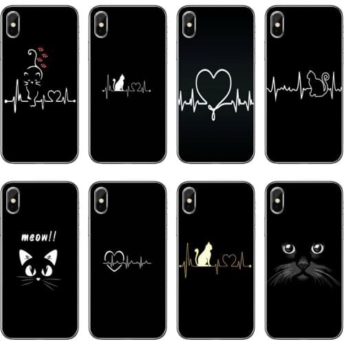 Accessories Phone Case Cat Heartbeat Love For Xiaomi Mi 11 Note 10 10T 9 9T 8 Pro A2 Lite A3 A1 Poco F1 F2 M3 X3 NFC