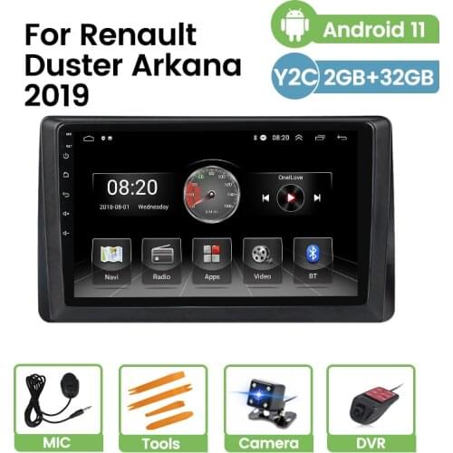 Android 11 Stereo Car Radio For Renault Duster Arkana 2019 SWC HD 1024*600 Multimedia Video Player GPS FM Navigation Carplay DSP