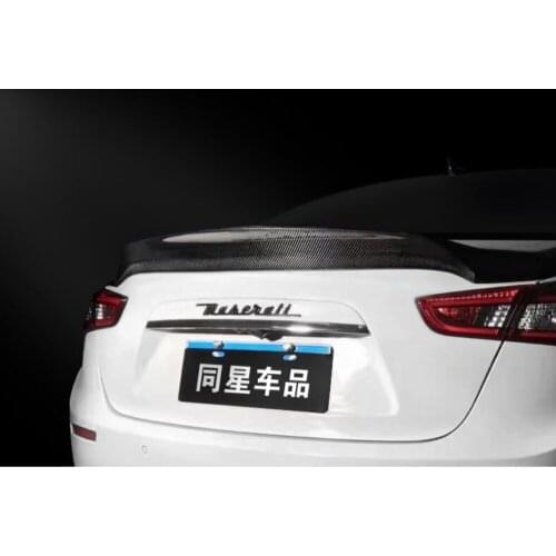 Carbon Fiber Car Rear Wing Trunk Lip Spoilers Fits For 14-18 Maserati Ghibli M157 2014 2015 2016 2017 2018