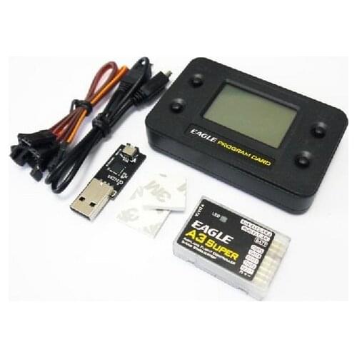 Free Shipping EAGLE Aeroplane Flight Controller/ Stabilization System A3 Super W/Programe card for RC Airplane