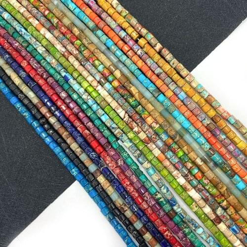 Natural Turquoise Beads Round Agate Beads Colorful for Jewelry Making Charm DIY Creative Bracelet Necklace Accessories