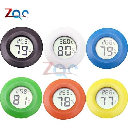 Mini LCD Digital Thermometer Hygrometer Fridge Freezer Tester Temperature Humidity Meter Detector Thermograph for Pet Auto Car