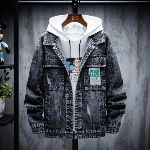 Spring Autumn Mens Jackets Korean Fashion Streetwear Embroidery Letter Jackets Men Casual All-match Men Clothing Trend Jackets