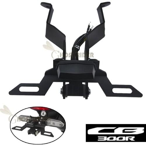 License Plate Holder for HONDA CB300R CB300 R 2018-2019 Motorcycle Tail Tidy Fender Eliminator Registration Plate LED Light