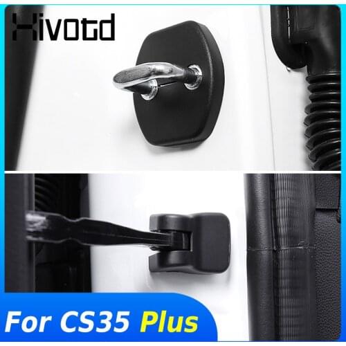 Hivotd Car Door Stopper Cover Interior Modification Protection Accessories Parts Door Lock Buckle Cover For Changan CS35 Plus