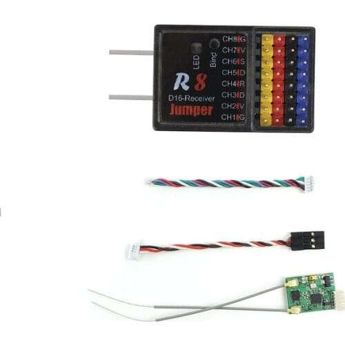 Jumper R8 R1 Plus R1F Receiver 16CH Sbus RX Compatible for Frsky D16 Mode Radio transmitter Remote Controller