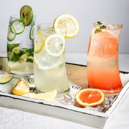 Nordic Creative Sailboat Glass Cup Lead-free Transparent Coffee Mug Juice Cup Bar Party Mojito Cocktail Glass 360/495ML Gifts