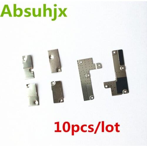Absuhjx 10pcs Battery FPC Flex Cable cover for iphone 6 6S 7 plus inner Small Metal Bracket Clip Holder parts