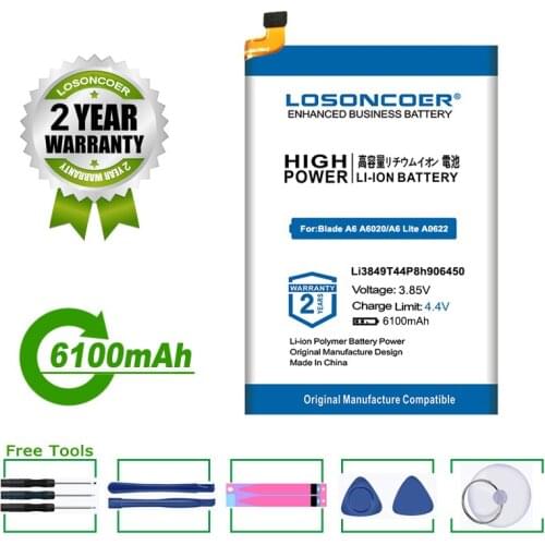 LOSONCOER Batteries For Phones ZTE Blade A6 Lite
